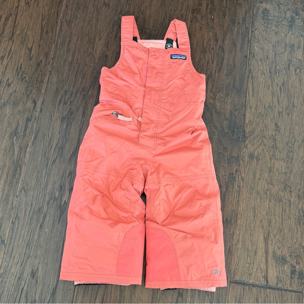 Coral Patagonia Snow Bib size 2T